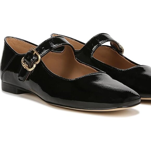 Sam Edelman Michaela black patent Mary Jane flats sz 7 - Picture 1 of 3